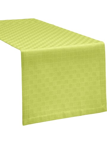 Erwin Müller Jacquard, Baumwollmischung Tischläufer Paderborn in grün
