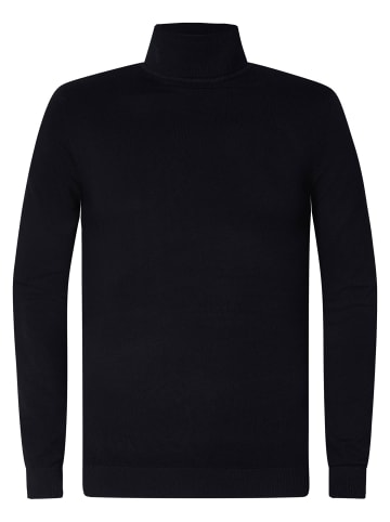 Petrol Industries Essential Rollkragenpullover in Schwarz