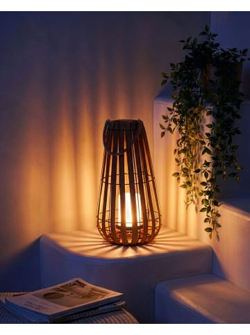 Beliani Dekobeleuchtung MATETSI in Braun/Schwarz - (W) 21 x (H) 58 x (L) 24 cm