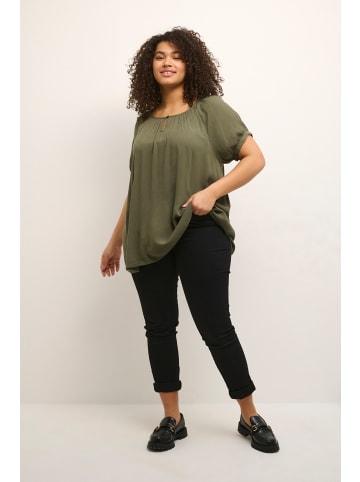 KAFFE curve Kurzarm-Bluse KCami A-shape in Grape Leaf