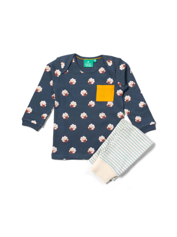 Little Green Radicals Organic T-Shirt and Jogger Set in Blue