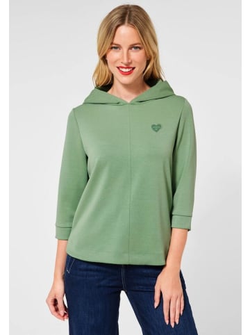 Street One Sweatshirt in washed olive