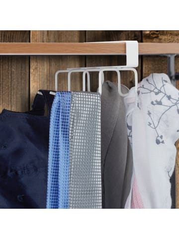 relaxdays 4x Haken-Schrankeinsatz in Weiß