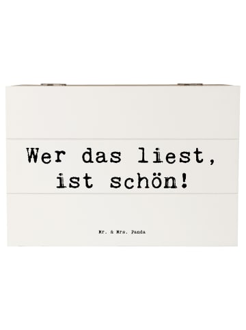 Mr. & Mrs. Panda Aufbewahrungsbox Spruch Freude Schön mit Spruch in Weiß
