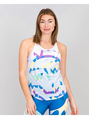 BIDI BADU Good Vibes Chill Tank - white/ mixed in Weiß/mehrfarbig