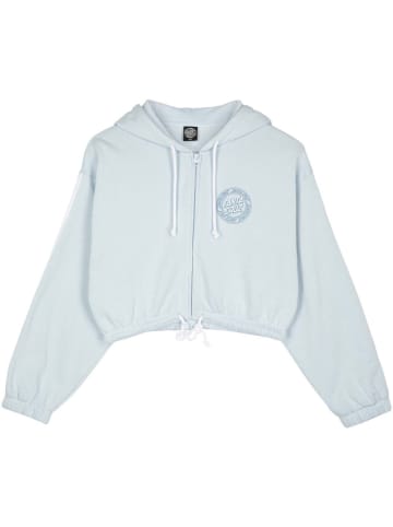 Santa Cruz Hoodie "Check Outline Ringed Dot Zip" in Blau