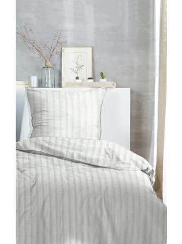 Hahn Bettwäsche Stone-Washed Style in grau