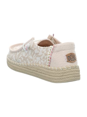 Hey Dude Mokassins Schnürschuhe in Beige