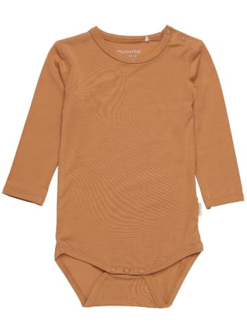 Minymo Kinder Langarmbody "Body LS" in Braun
