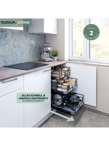 bremermann Teleskopschubladen ca. 45,5-47 x 14 x 44 cm (B/H/T)