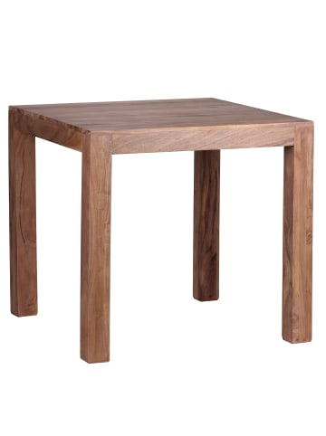 FineBuy Esstisch in Braun / Akazie / 80x80x76