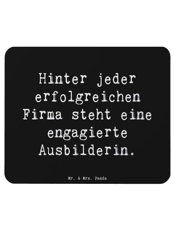 Mr. & Mrs. Panda Mousepad Spruch Engagierte Ausbilderin mit Spruch in Schwarz