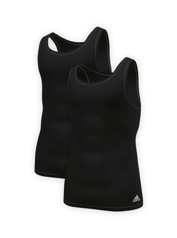 adidas T-Shirt Tank Top (2PK) in Black