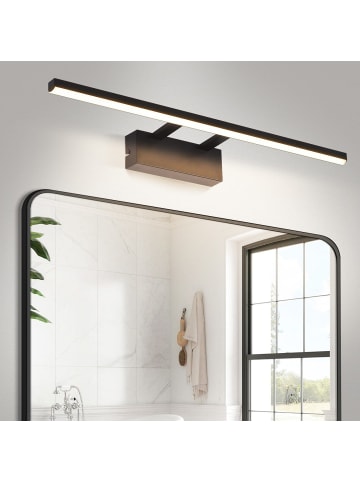 ZMH Spiegelleuchte in schwarz 13W Modern L 60cm 4000K Neutralweiß Badezimmerlampe