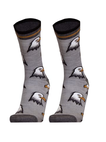 UphillSport Socken 'EAGLE' 2er Pack in Grey