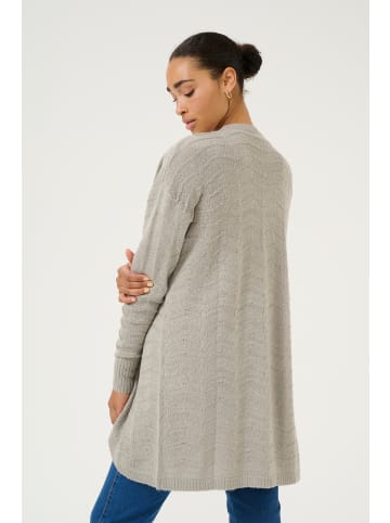 Kaffe Strickjacke KAemria Regular fit in Elephant Skin