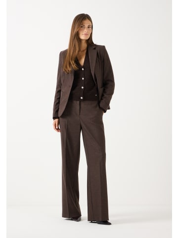 More & More moderne, weite Businesshose in espresso melange