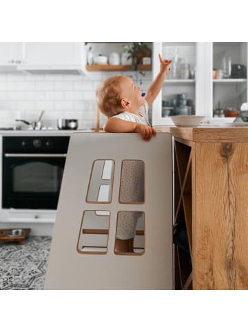 TuptiWood Lernturm Extra Safe in Weiß - (W) 40 x (H) 90 x (L) 55 cm