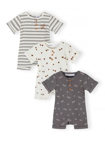 Minoti 3-er Pack Overalls & Jumpsuits NOSBABYRIB5 in weiß