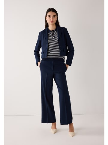 More & More trendige Hose, Galon-Streifen in dark blue