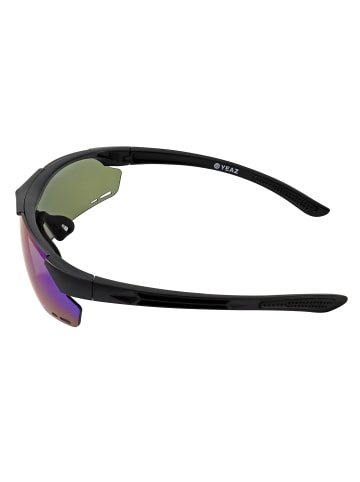 YEAZ SUNUP Set Magnet-Sport-Sonnenbrille in mattschwarz