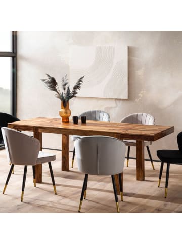 KADIMA DESIGN Esszimmertisch 120 - 200 cm Massivholz Zeitlos, Küchentisch