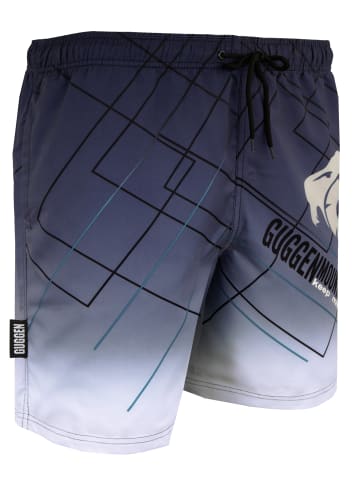 GUGGEN MOUNTAIN Badehose Kariert in Schwarz