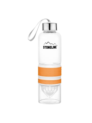 Stoneline 2 in 1 Trinkflasche mit Saftpresse in Orange