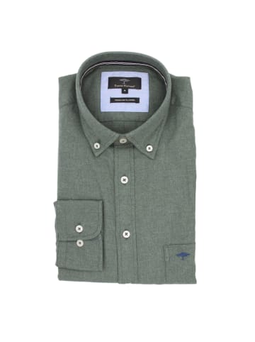 FYNCH-HATTON Hemd Premium Flannel, B.D., in Sage green