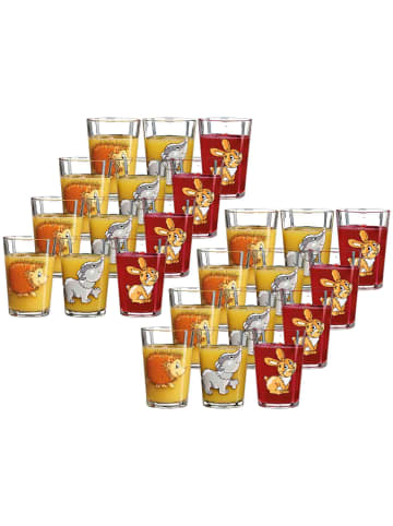 Ritzenhoff & Breker 24er Set Kindergläser Waldtiere 205 ml in bunt