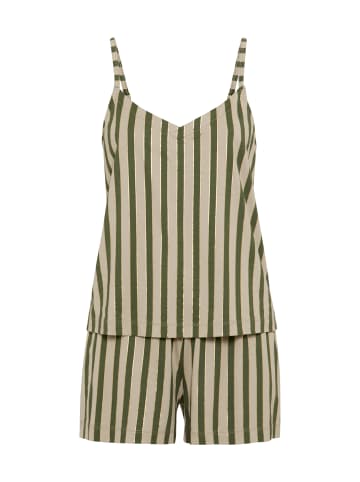 LSCN BY LASCANA Shorty in dunkelgrün-gold-gestreift