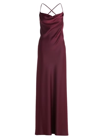 Vera Mont Abendkleid mit Wasserfallausschnitt in Wild Ruby