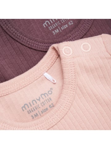 Minymo Kinder Longsleeve "Blouse LS (2-pack)" in Rosa