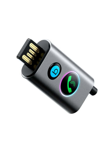 COFI 1453 Joyroom JR-CB7 kabelloser Autoempfänger Bluetooth Technologie – Grau in Grau