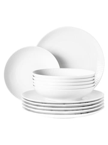 Seltmann Weiden 12er Set Tafelservice Amina in Weiß