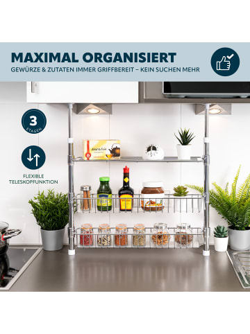 bremermann Teleskopgewürzregal ca. 55,5 x 80 x 8 cm (B/H/T)