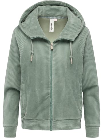 ragwear Sweatjacke Corduly Cordy in Dusty Green