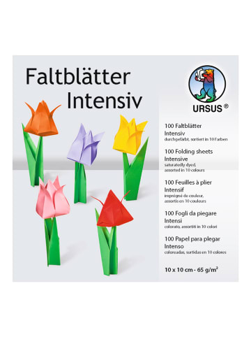 URSUS Falten Faltblätter intensiv, sortiert, 65g, 10x10cm - ab 3 Jahren