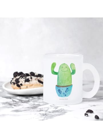 Mr. & Mrs. Panda Teeglas Kaktus Happy ohne Spruch in Transparent