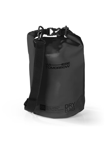 Where Tomorrow PVC dry bag Style 01 5L schwarz  Schwarz