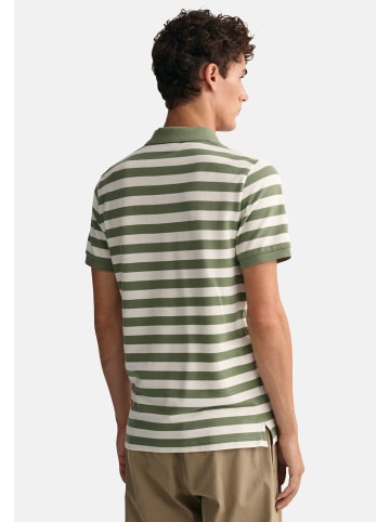 Gant Poloshirt 'MULTI STRIPE PIQUE' in grün