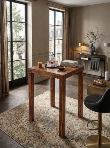 KADIMA DESIGN Bartisch | Sheesham, 80x80x110cm, Massivholz, Quadratisch