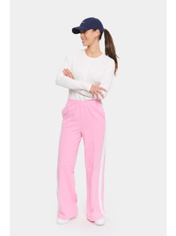 SAINT TROPEZ Casual Hose OsakaSZ Gerade Passform in Begonia Pink