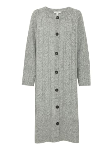 b. young BYNELLO CARDIGAN - loose fit in Mid Grey Melange