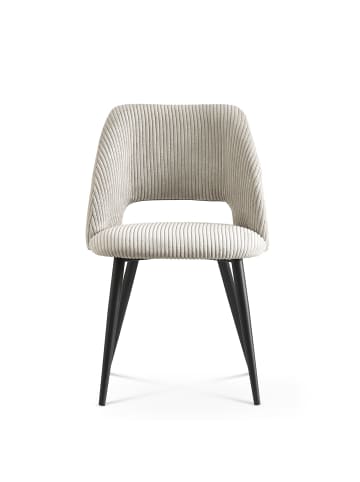 B&D Home 2er-Set: Esszimmerstuhl VICKY in Grau - (B)53 x (H)81 x (T)58 cm