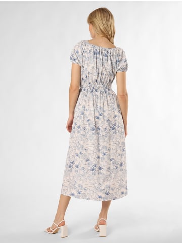 Marie Lund Kleid in weiß blau - 0001