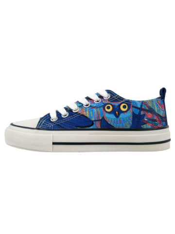 Dogo Liria Sneaker - Feathers of the Owl 41 in Blau