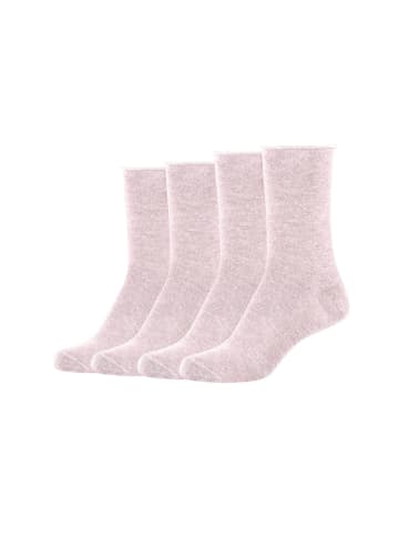 S. Oliver Socken 4er Pack silky touch in rosé melange