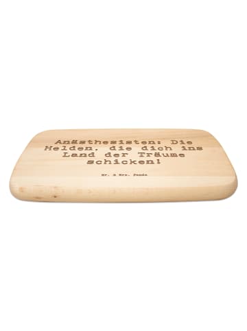 Mr. & Mrs. Panda Schneidebrett Holz Spruch Anästhesist Held mit ... in Transparent