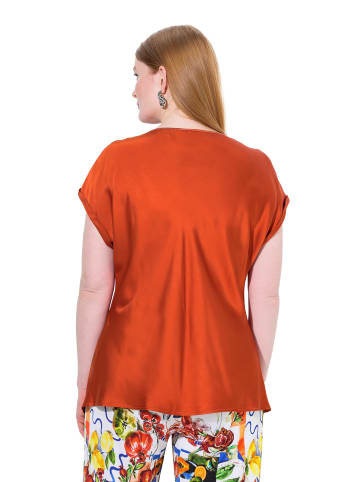 Ulla Popken Blusentop in terracotta